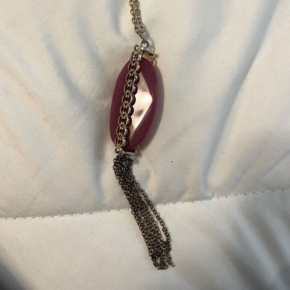 4 for $20 item - Long Gold and Pink Necklace